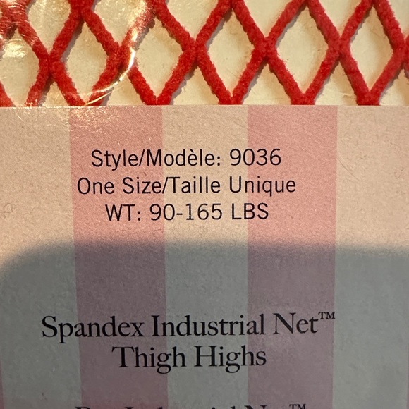 Leg Avenue Red Spandex Thigh Highs - Picture 3 of 3